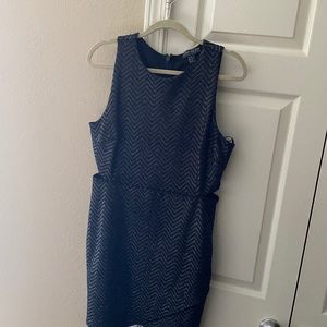 Black and silver dress, worn once & side is open